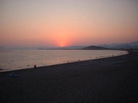 Calis Beach Fethiye zonsondergang