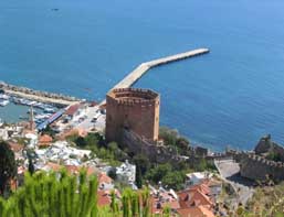 Rode toren Alanya
